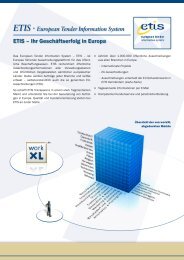 ETIS Ã‚Â· European Tender Information System ETIS ... - Sven Assmann