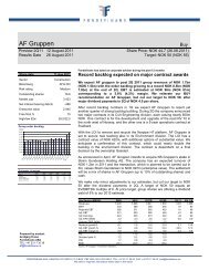 AF Gruppen - Fondsfinans