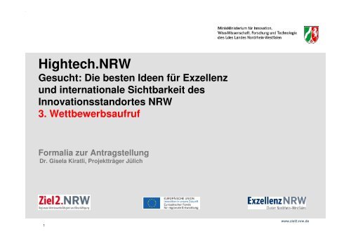 Hightech.NRW - Ziel2.NRW