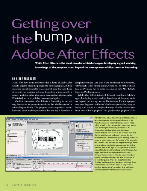 Getting Over the Hump with After Effects - Graphic Exchange ...