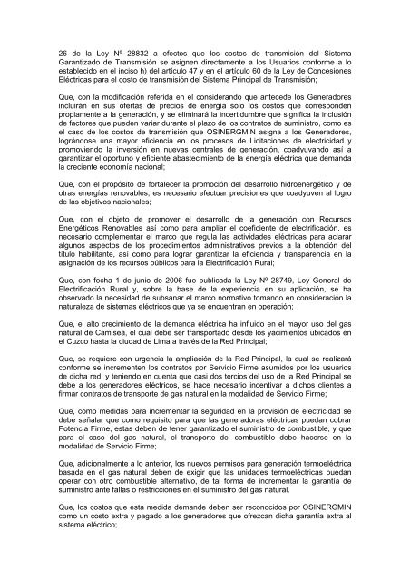 Decreto Legislativo N° 1041 - osinergmin