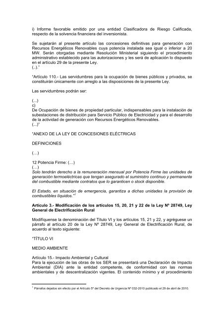 Decreto Legislativo N° 1041 - osinergmin