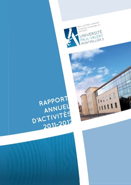 RappoRt annuel d'activités 2011-2012 - Université Paul Valéry