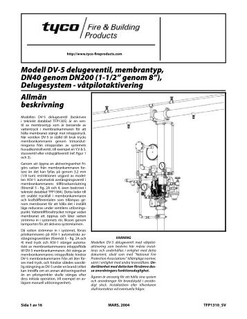 1â1/2â genom 8â - Tyco Fire Products