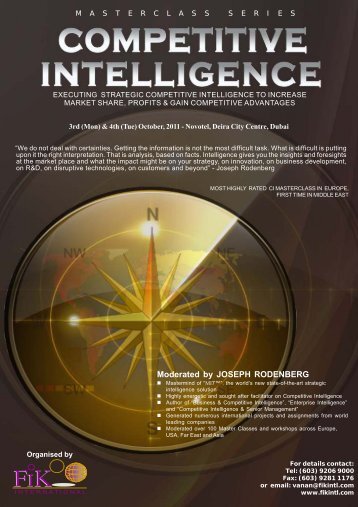 competitive intelligence - Rodenberg Tillman & Associates