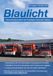 November 2013 - Freiwillige Feuerwehr Alsbach