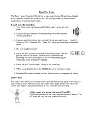 Zoom User Guide The Zoom Handy Recorder H2 (referred to as a ...