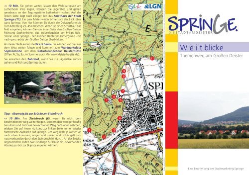 W e i t blicke - Stadtmarketing Springe