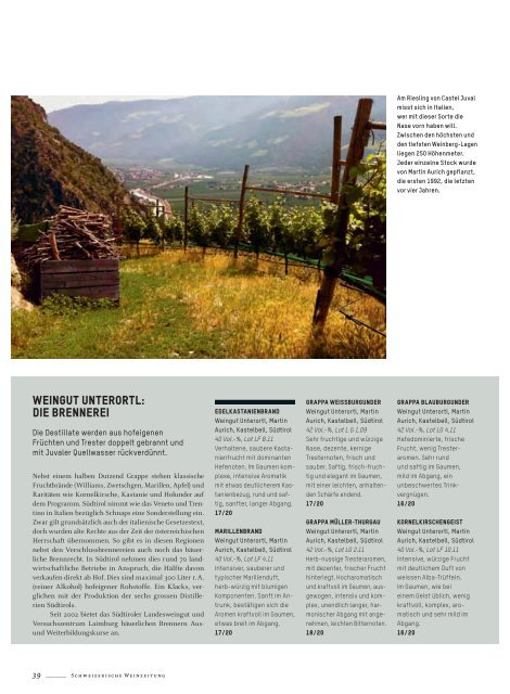 Reinhold Messner - Schweizerische Weinzeitung
