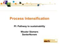 PI: Pathway to sustainability - Process Intensification Network