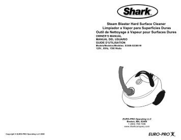 Steam Blaster Hard Surface Cleaner Limpiador a Vapor ... - Shark