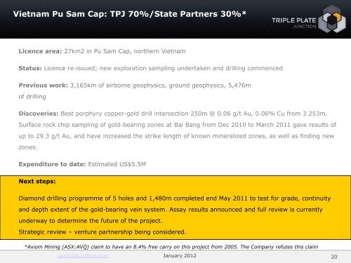 Triple Plate Junction One2One Presentation - Proactive Investors