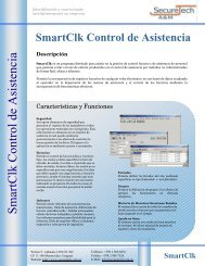 SmartClk Control de Asistencia - SecureTech