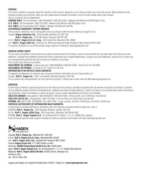 Skimmer Installation and Maintenance Guide Ãcumoire Notice d ...