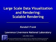 Large Scale Data Visualization and Rendering - Computation ...