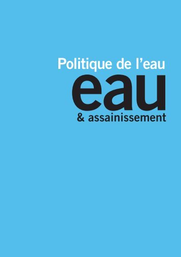 Politique de l'eau - Cub