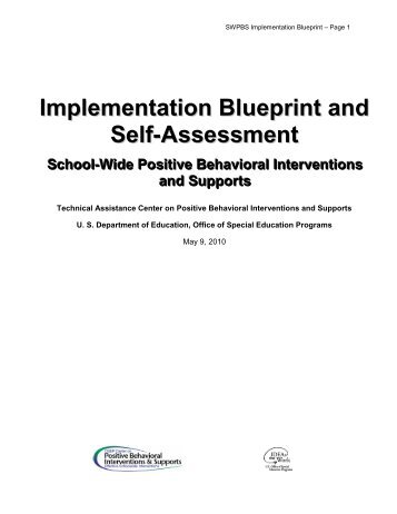 Implementation Blueprint and Self-Assessment - PBIS