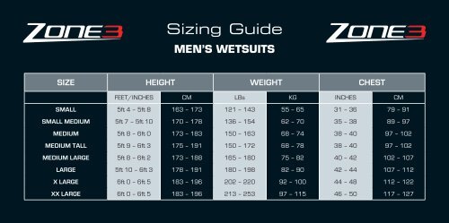 Sizing Guide - Evans Cycles