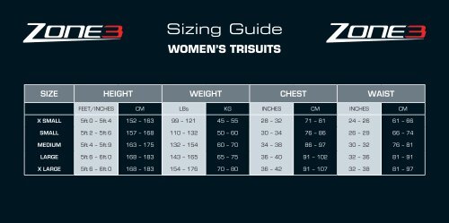 Sizing Guide - Evans Cycles