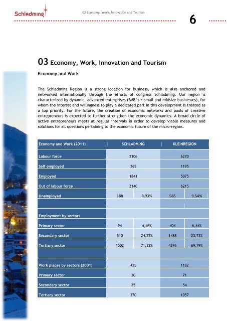 Location Brochure Economic Region Schladming 2014