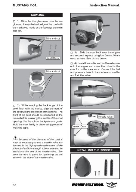 Download Seagull Mustang Instruction Manual - Green Hobby ...