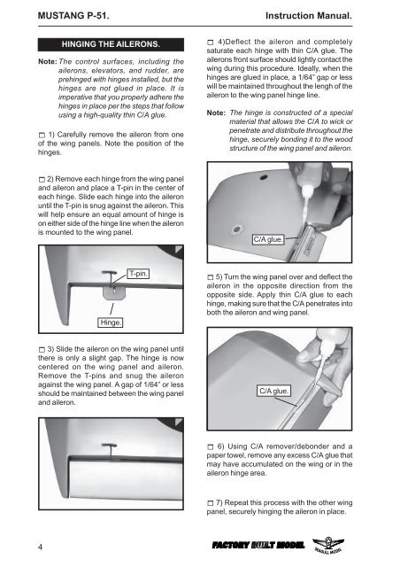 Download Seagull Mustang Instruction Manual - Green Hobby ...