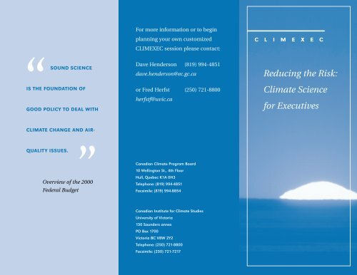 CLIMEXEC brochure.pdf - Schulich School of Business