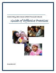 A Guide of Effective Practices for Ontario Early ... - Peel Early Years