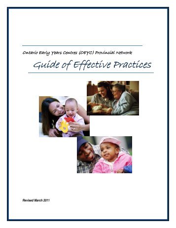 A Guide of Effective Practices for Ontario Early ... - Peel Early Years