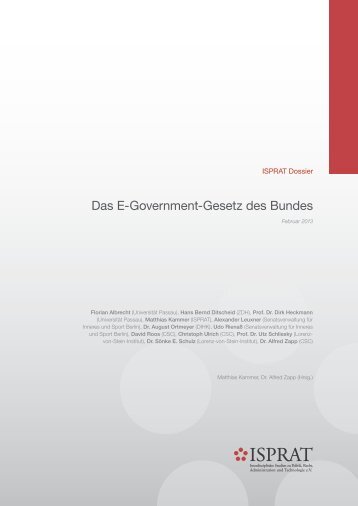 Dossier zum E-Government-Gesetz, © ISPRAT