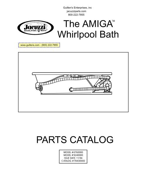 PARTS CATALOG The AMIGA Whirlpool Bath - Guillens.com