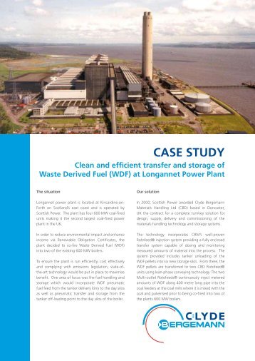 Case Study: WDF handling at Longannet - Clyde Bergemann Gmbh