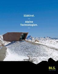 Südtirol. Alpine Technologien. - BLS