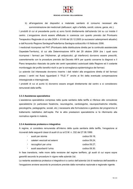 Delibera n. 8/16 del 2006 All. 8/16 [file .pdf] - Regione Autonoma ...