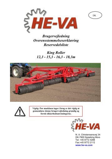 Download Brugsvejledning / Reservedelskatalog - HE-VA