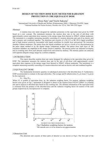 design of neutron dose rate meter for radiation protection in the ...