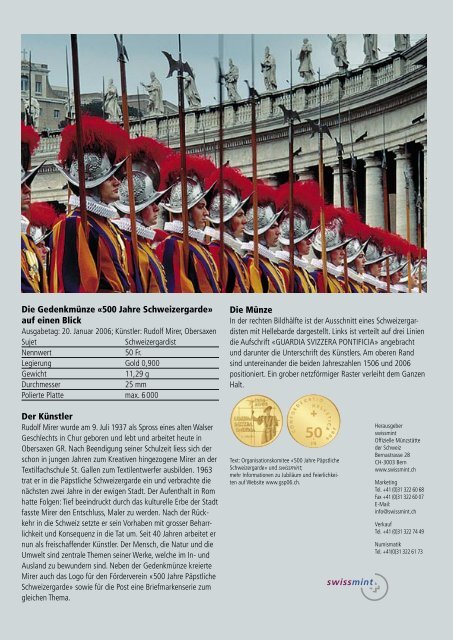 2006/1 Piz Bernina – Der König der Ostalpen (PDF ... - Swissmint