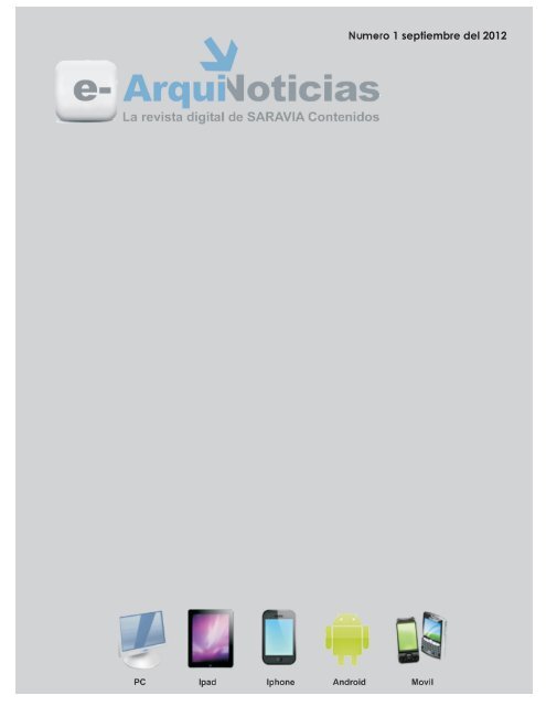 e-ArquiNoticias N° 1 septiembre 2012