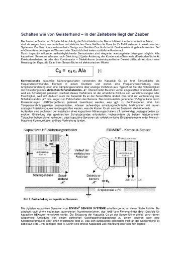 detaillierte Technologiebeschreibung - EDISEN SENSOR SYSTEME