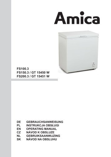 FS100.3 FS150.3 / GT 15450 W FS200.3 / GT 15451 W - Amica