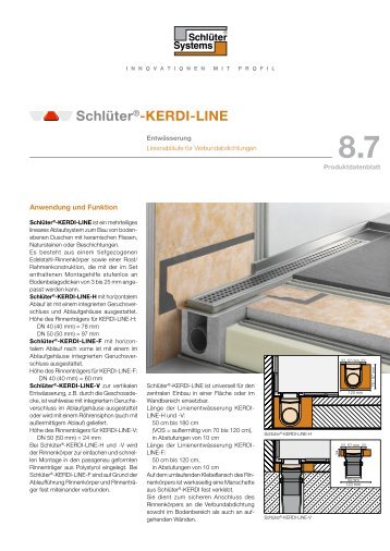 Schlüter®-KERDI-LINE - Schlüter-Systems