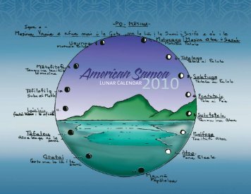 American Samoa Lunar Calendar - Western Pacific Fishery Council