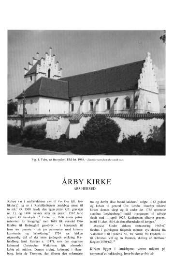 ÃRBY KIRKE - Danmarks Kirker - Nationalmuseet