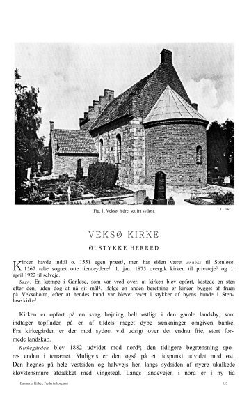 VeksÃ¸ Kirke - Danmarks Kirker - Nationalmuseet