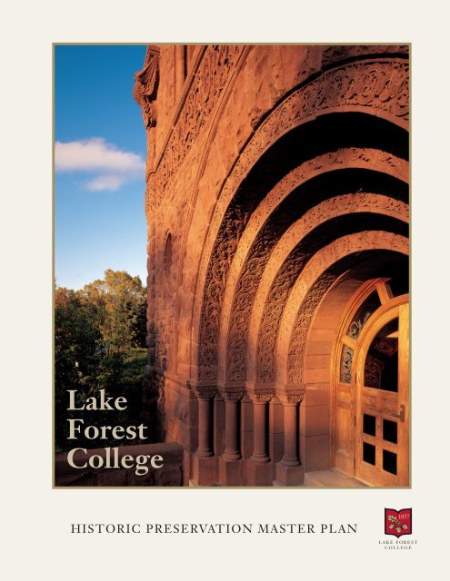 Historic Preservation Master Plan 08 Lake Forest College
