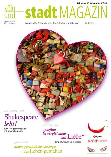stadtMAGAZIN köln-süd | Ausgabe Februar/März 2014