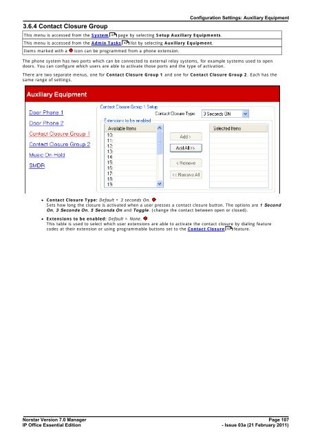 Norstar Version - IP Office Info