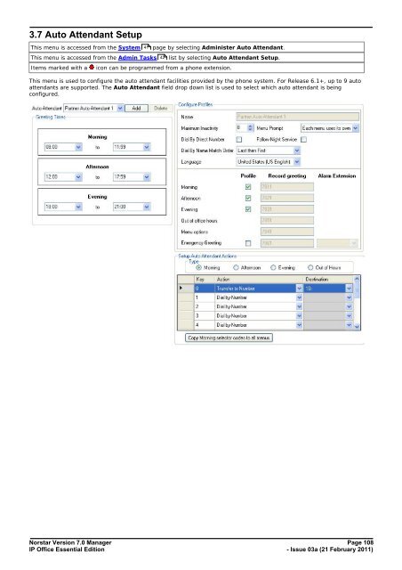 Norstar Version - IP Office Info