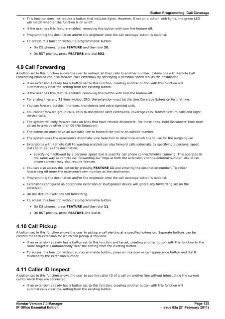 Norstar Version - IP Office Info