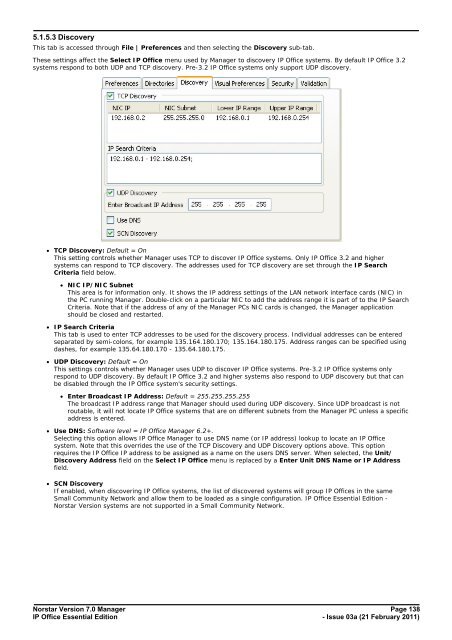 Norstar Version - IP Office Info